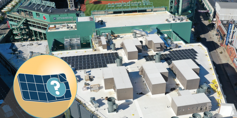 A 297-Panel Solar Energy System for MGM Music Hall at Fenway.