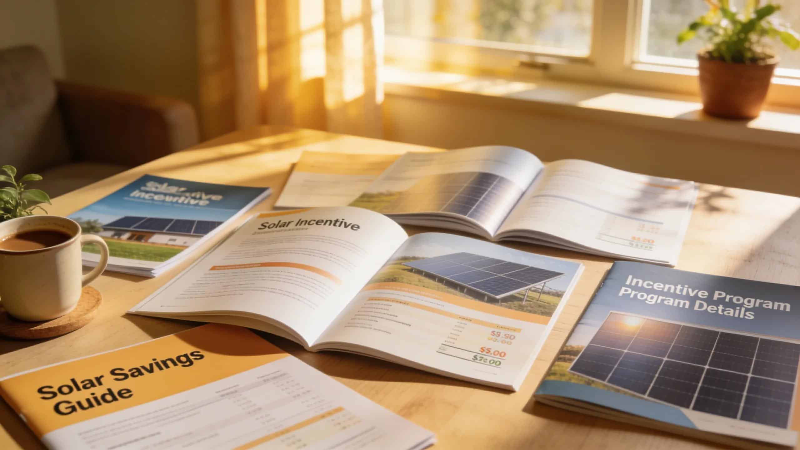 Brochures and documents on Massachusetts solar incentives