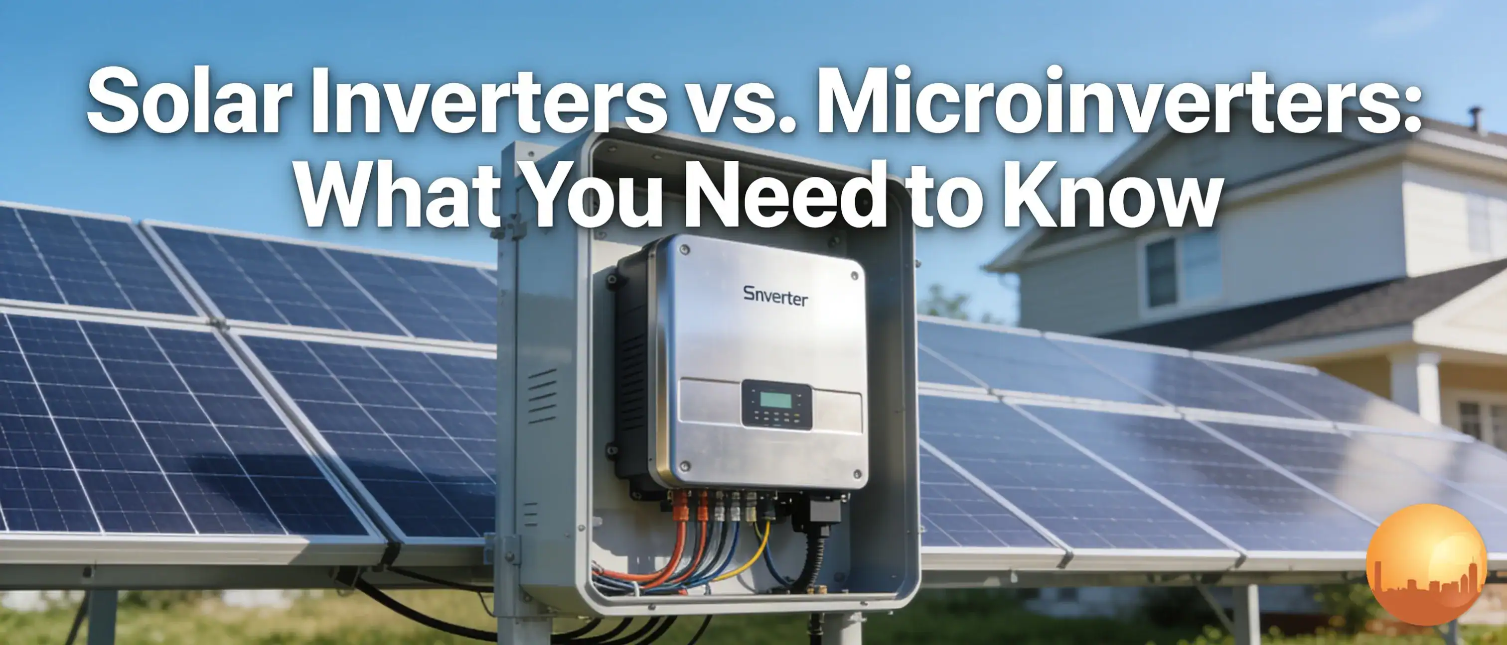 A solar inverter converts the DC electricity produced by solar panels into AC electricity